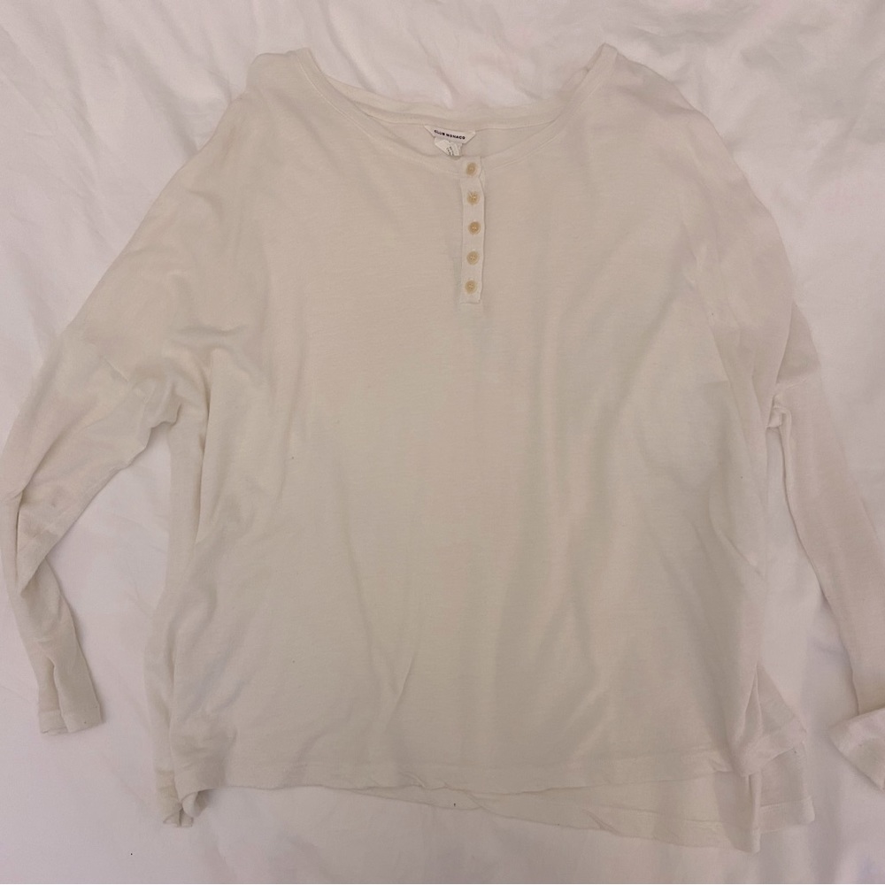 Club Monaco Soft White Long Sleeve XS